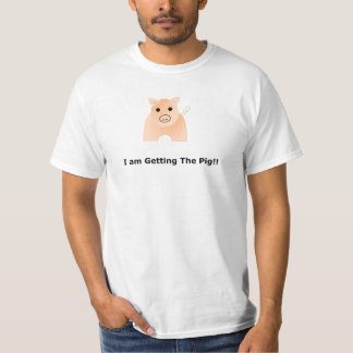 Camiseta ¡Estoy consiguiendo el cerdo! - Rojo