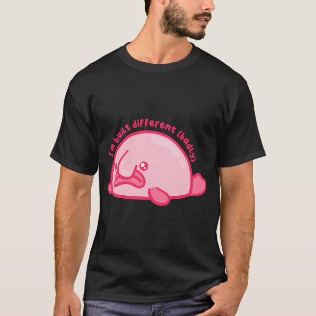 Camiseta Estoy construido diferente (mal) pez blob (Anverso)