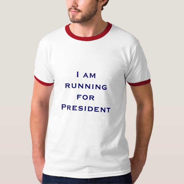 Camiseta Estoy corriendo para el presidente (Anverso)