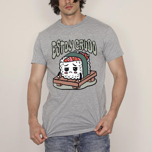 Camiseta Estoy crudo gracioso sushi español