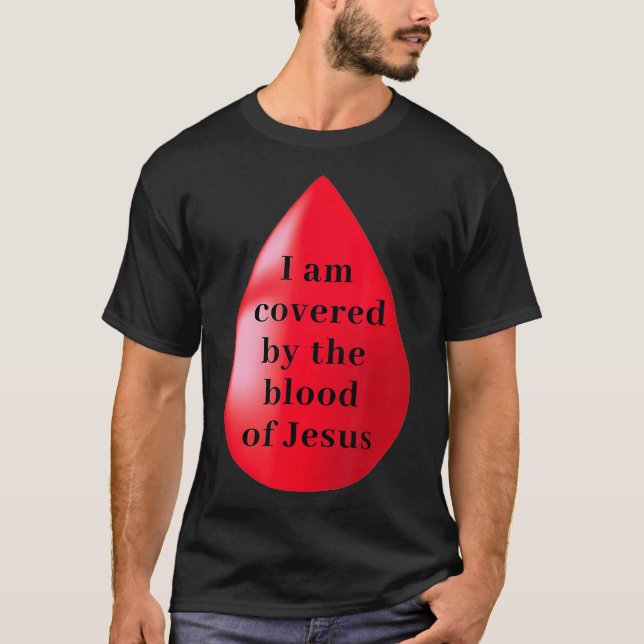 Camiseta Estoy Cubierto Por La Sangre De Jesús (Anverso)