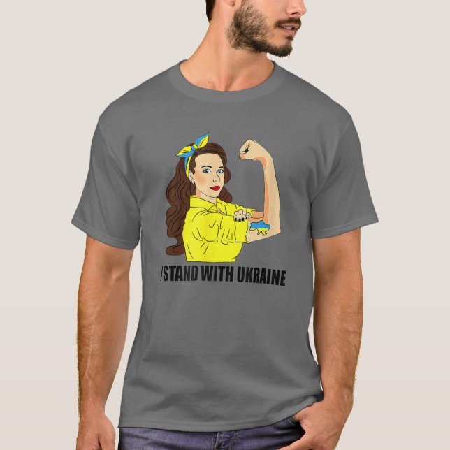 Camiseta Estoy de acuerdo con el apoyo de los ucranianos Ch (Anverso)