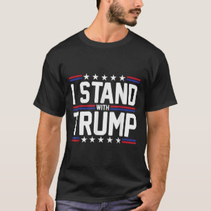 Camiseta Estoy de acuerdo con el apoyo de Trump con la band