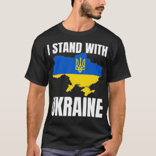 Camiseta Estoy de acuerdo con el logo de la bandera ucrania