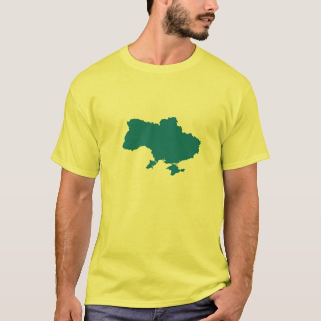 Camiseta Estoy de acuerdo con el mapa ucraniano de Ucrania (Anverso)