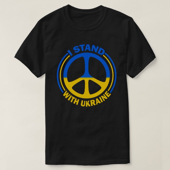 Camiseta Estoy De Acuerdo Con El Símbolo De Paz De Ucrania (Diseño del anverso)