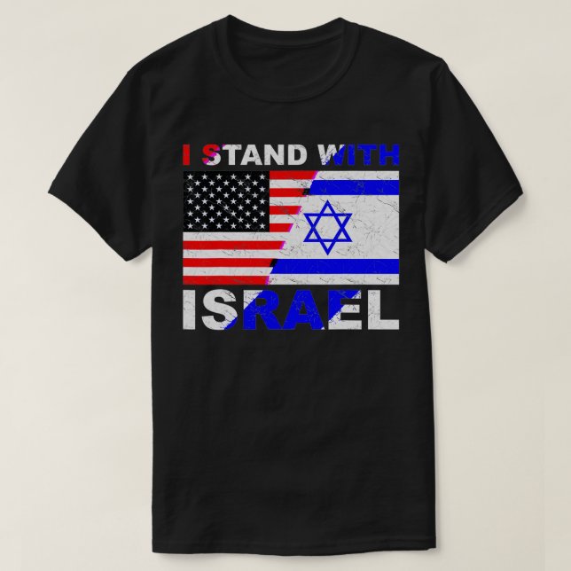 Camiseta Estoy De Acuerdo Con Israel, Conflicto Palestino I (Diseño del anverso)