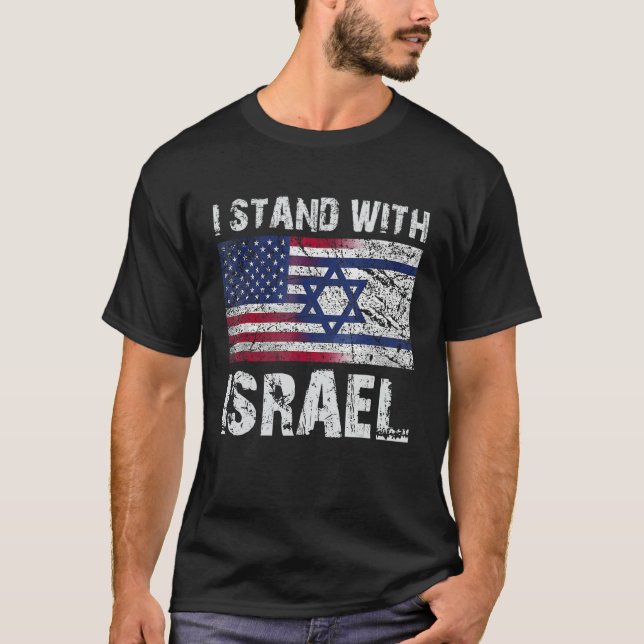 Camiseta Estoy de acuerdo con Israel - Recen por Israel - E (Anverso)