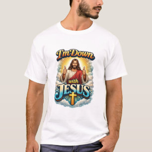 Camiseta Estoy de acuerdo con Jesús – Gráfica de fe audaz C