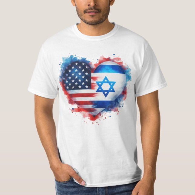 Camiseta Estoy De Acuerdo Con La Bandera De Israel (Anverso)