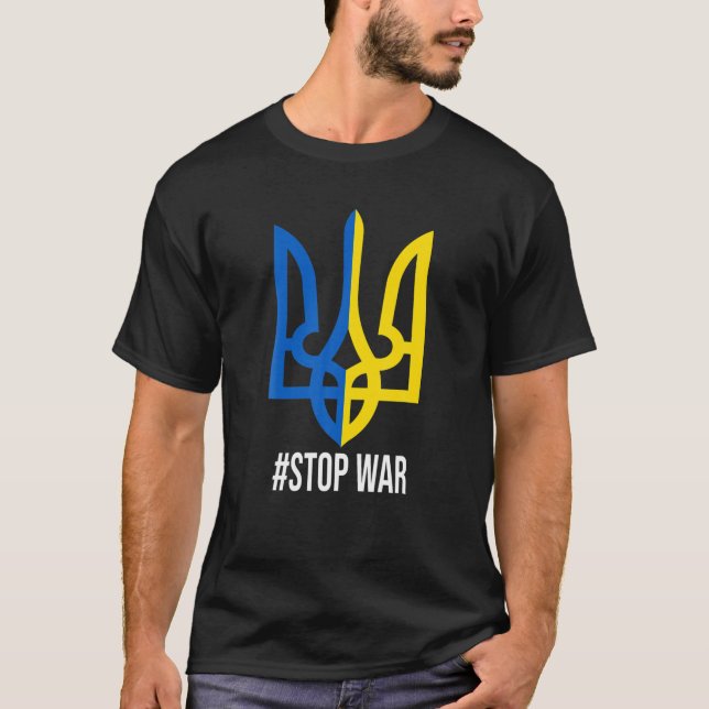 Camiseta Estoy de acuerdo con la bandera de Ucrania apoyand (Anverso)