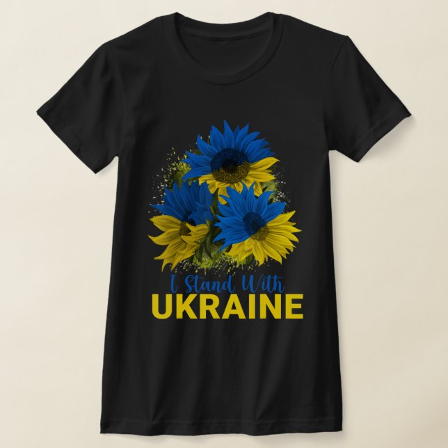 Camiseta Estoy De Acuerdo Con La Bandera Girasol De Ucrania (Distribución)