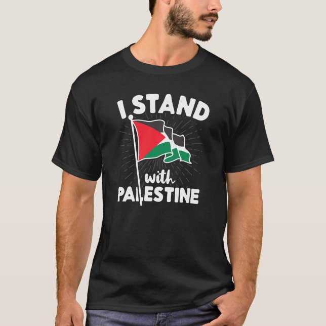 Camiseta Estoy De Acuerdo Con La Bandera Palestina Libertad (Anverso)