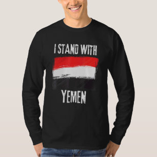 Camiseta Estoy de acuerdo con la bandera yemení de Yemen