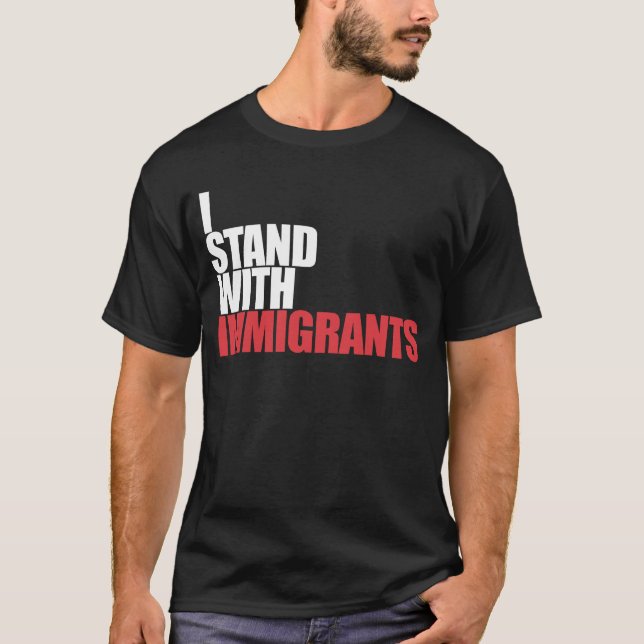 Camiseta Estoy De Acuerdo Con Los Inmigrantes Soñando Con I (Anverso)