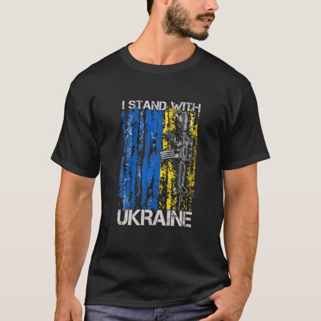 Camiseta Estoy de acuerdo con que Ucrania apoye a Ucrania (Anverso)