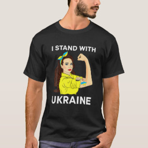 Camiseta Estoy de acuerdo con que Ucrania apoye al Chica de