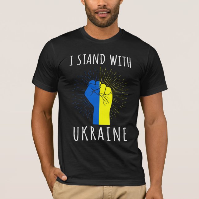 Camiseta Estoy de acuerdo con que Ucrania apoye la mujer de (Anverso)
