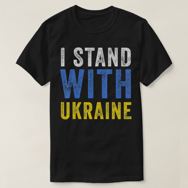Camiseta Estoy de acuerdo con que Ucrania detenga a Putin d (Diseño del anverso)