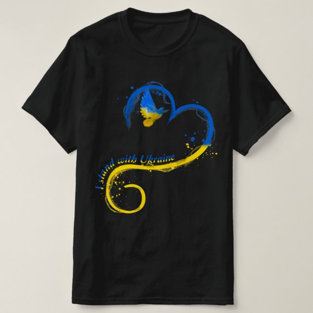 Camiseta Estoy de acuerdo con que Ucrania haga una bandera  (Diseño del anverso)
