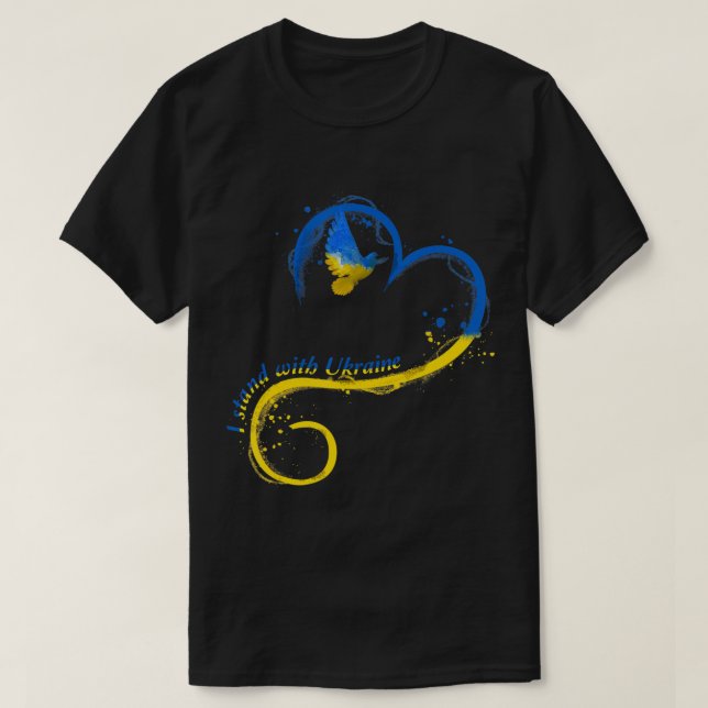Camiseta Estoy de acuerdo con que Ucrania haga una bandera  (Diseño del anverso)