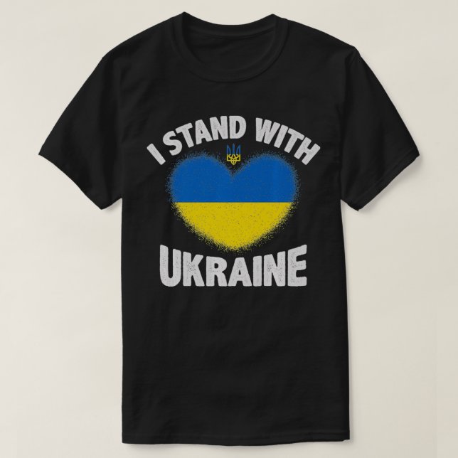 Camiseta Estoy de acuerdo con Ucrania Premium (Diseño del anverso)