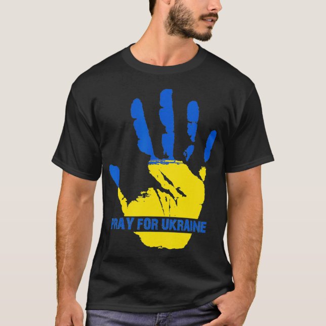 Camiseta Estoy De Acuerdo Con Ucrania Rezando Por Ucrania (Anverso)