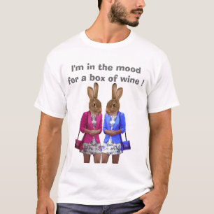 Camiseta Estoy de humor para una caja de vino
