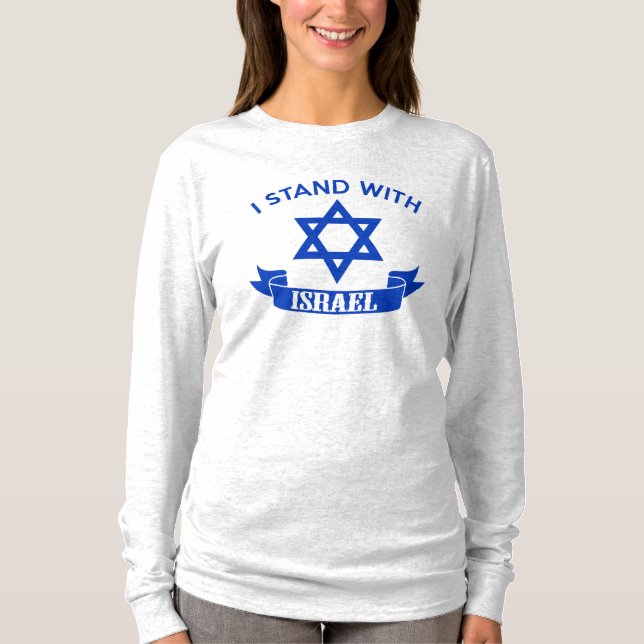 Camiseta Estoy de pie con Israel (Anverso)