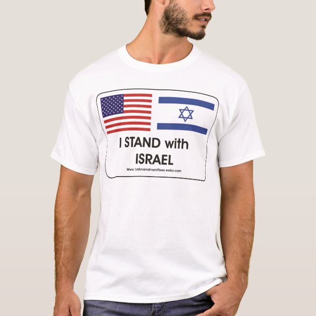Camiseta Estoy de pie con Israel (Anverso)