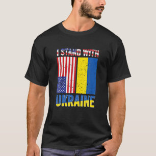 Camiseta Estoy de pie con la bandera de los Estados Unidos