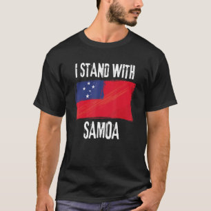 Camiseta Estoy de pie con la bandera de Samoa