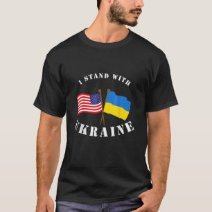 Camiseta Estoy de pie con la bandera de Ucrania de Estados 