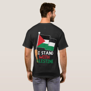 Camiseta Estoy de pie con la bandera palestina