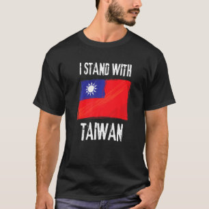 Camiseta Estoy de pie con la bandera taiwanesa