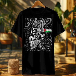 Camiseta estoy de pie con la cosecha de camisas palestinas