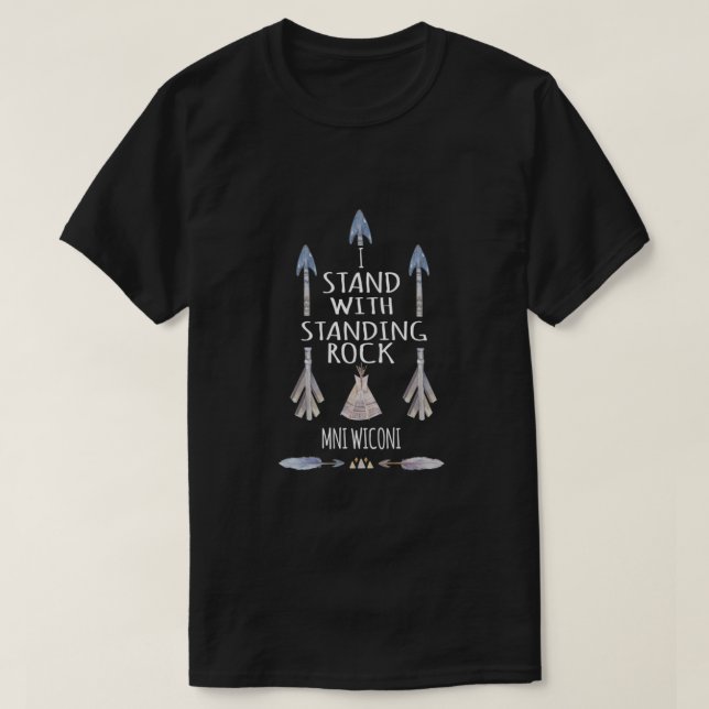 Camiseta Estoy de pie con Standing Rock NO DAPL Classic (Diseño del anverso)