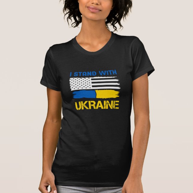 Camiseta Estoy de pie con Ucrania (Anverso)