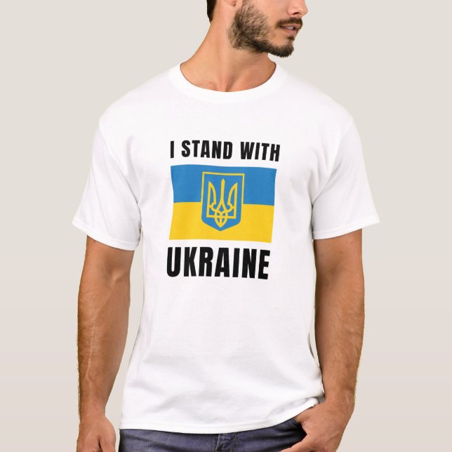 Camiseta Estoy de pie con Ucrania (Anverso)