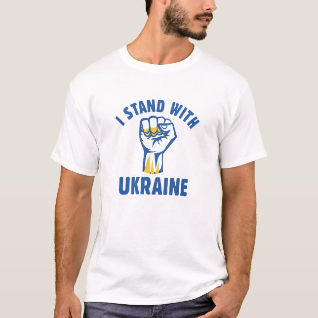 Camiseta Estoy de pie con Ucrania (Anverso)