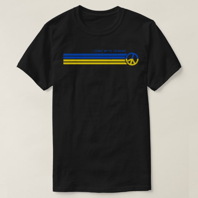 Camiseta Estoy de pie con Ucrania (Diseño del anverso)