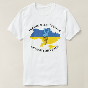CAMISETA ESTOY DE PIE CON UCRANIA - APOYO POR LA PAZ