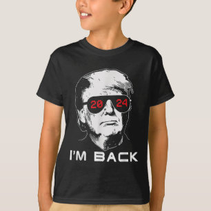 Camiseta Estoy De Vuelta Trump 2024 Patriótico Recupera Est