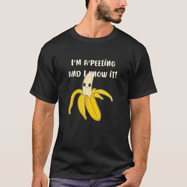 Camiseta Estoy descascarillado y sé que es divertido Banana (Anverso)
