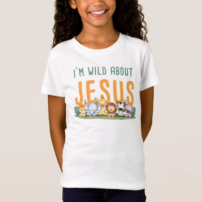 Camiseta Estoy deseoso de Jesús, hijos y mujeres, fe cristi (Anverso)