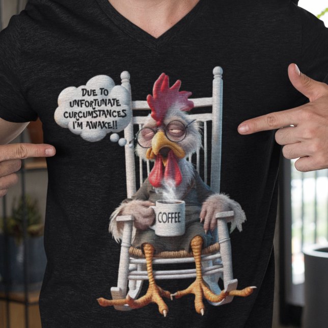 Camiseta ¡Estoy despierto! Necesita café (Subido por el creador)