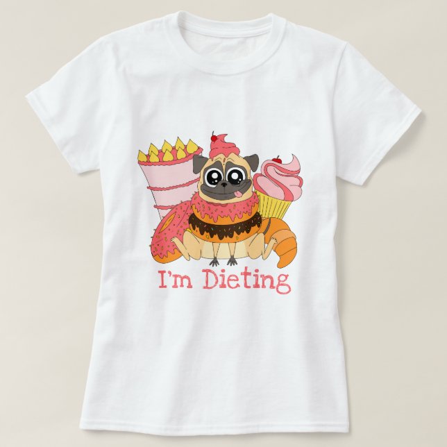 Camiseta Estoy Dietando (Diseño del anverso)