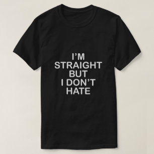 CAMISETA ESTOY DIRECTO PERO NO ODIO. ALIADO LGBT
