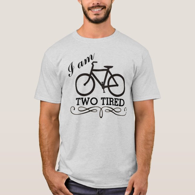 Camiseta Estoy Dos Bicicletas Cansadas (Anverso)
