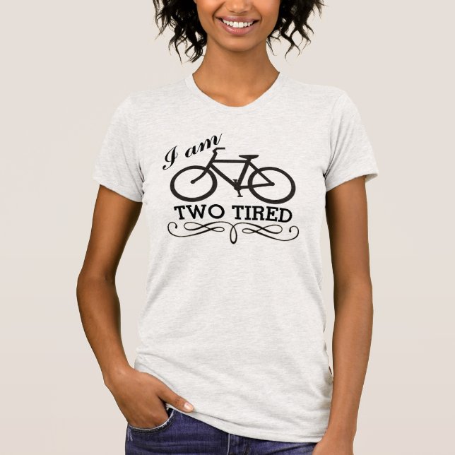 Camiseta Estoy Dos Bicicletas Cansadas (Anverso)